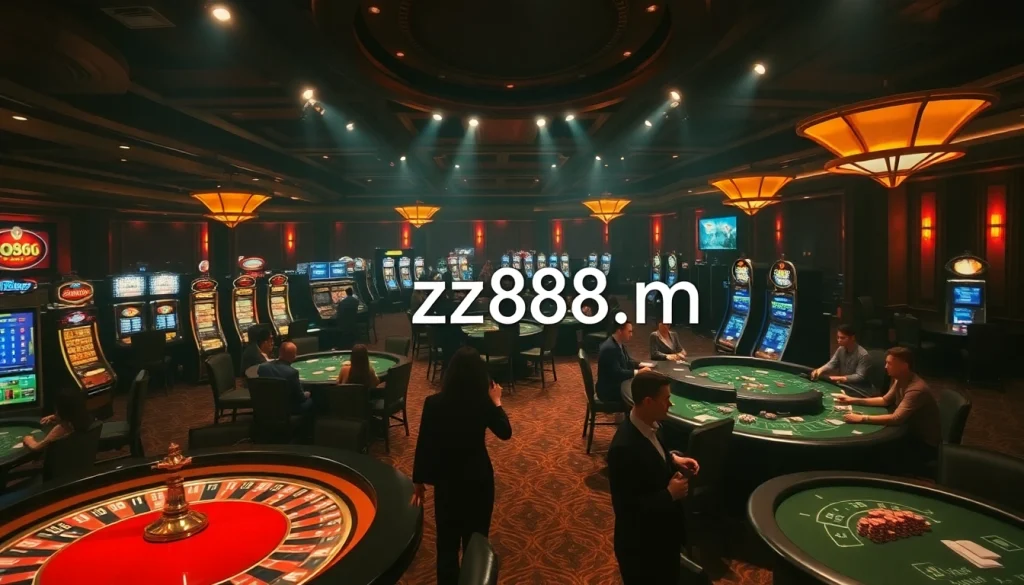 Experience the thrill of high-stakes gaming at https://hz88.my/, where elegant poker players engage at luxurious tables.