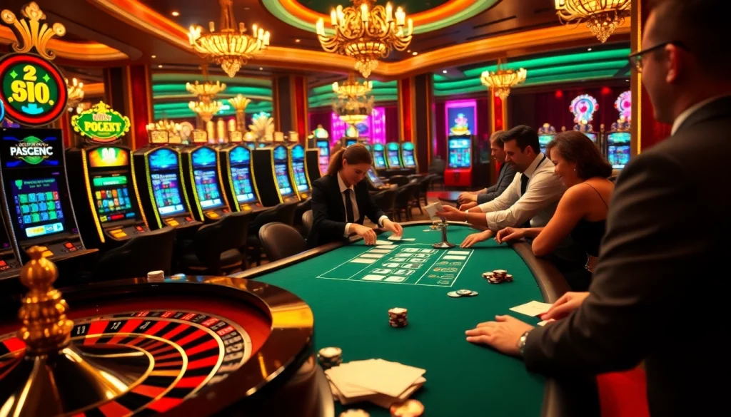 Experience thrilling gaming action at https://rikvip.college/ with professional dealers at poker tables.
